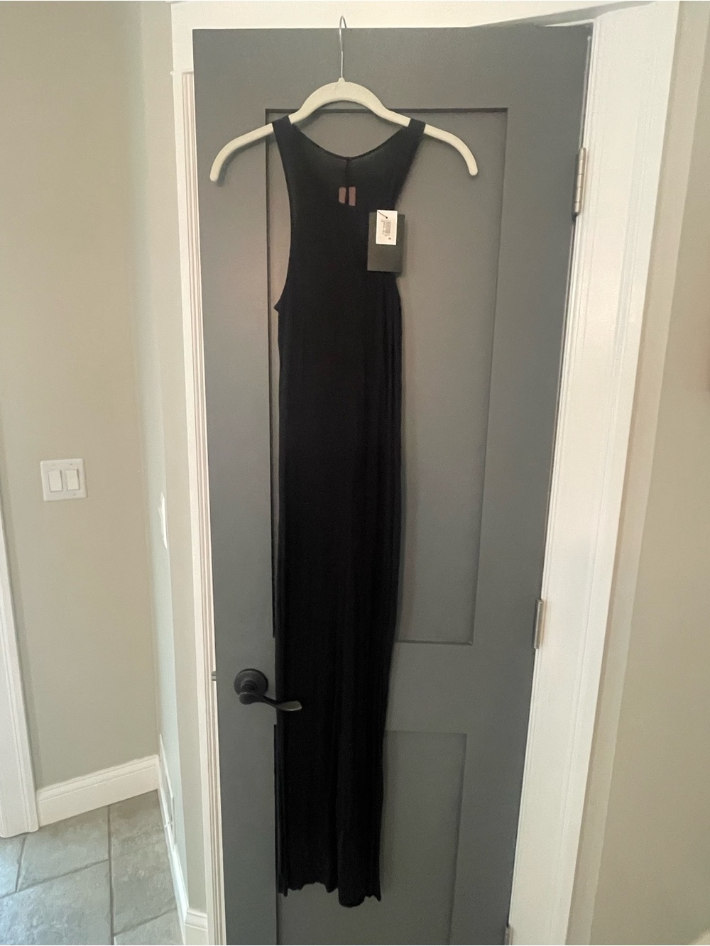 Rick Owens Black Sleeveless Maxi Dress